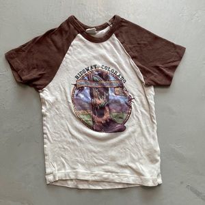 UO Super cute cowboy boot tshirt size S